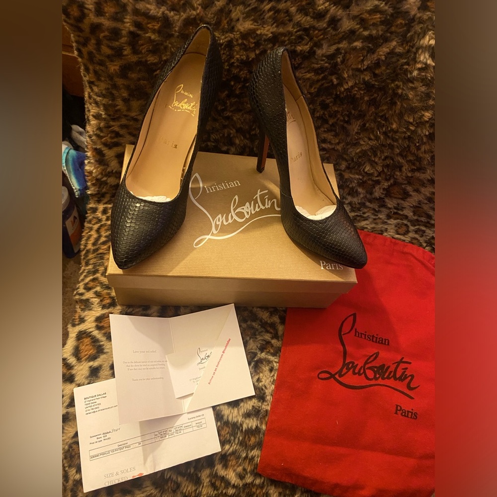 Christian Louboutin Kate 100 Pumps 38 Black